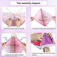 ZHENYETAI 184 Piece Doll Wardrobe&Toy Folding Wardrobe - Includes Folding Wardrobe+Tent+Dog and Cat Pet House with Rich Accessories for Easy Storage