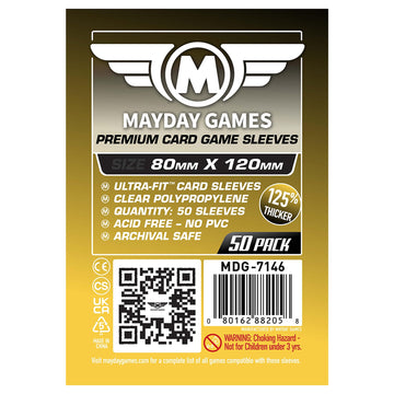 Mayday Games Dixit Premium Card Sleeves - 80x120mm 90 Micron Thick, 50 Per Pack, Oversized Clear Board Game Card Sleeves - MDG-7146