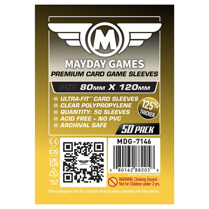Mayday Games Dixit Premium Card Sleeves - 80x120mm 90 Micron Thick, 50 Per Pack, Oversized Clear Board Game Card Sleeves - MDG-7146