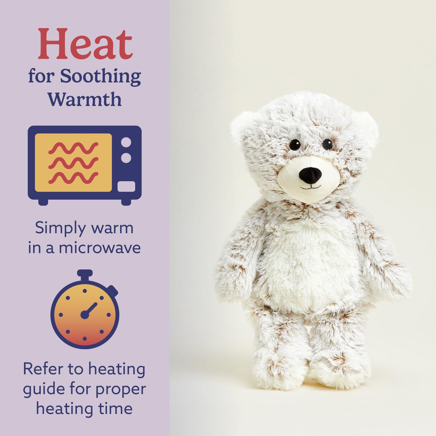 Warmies Marshmallow Bear Plush, 1 EA