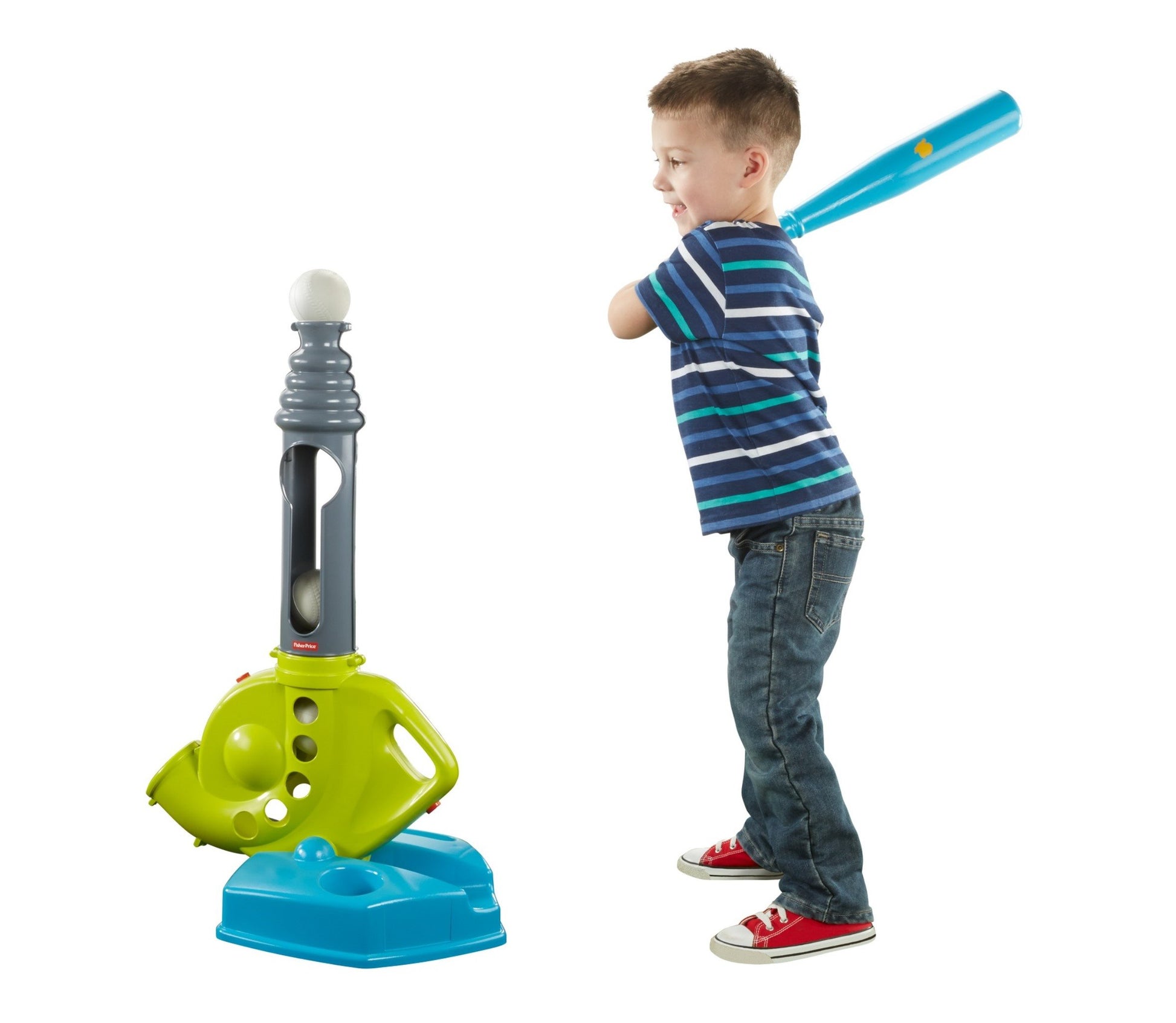 Fisher-Price Grow-to-Pro Triple Hit Baseball