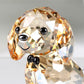 DOJOZ Crystal Dog Puppy Cute Valentines Day Sweet Gifts Figurine Collection Animal Collectible Ornament Lovely (Gold)