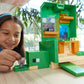 Mattel Minecraft Transforming Turtle Hideout, Authentic Pixelated Video-Game Role Play, Electronic, Action Toy to Create, Explore and Survive, Steve