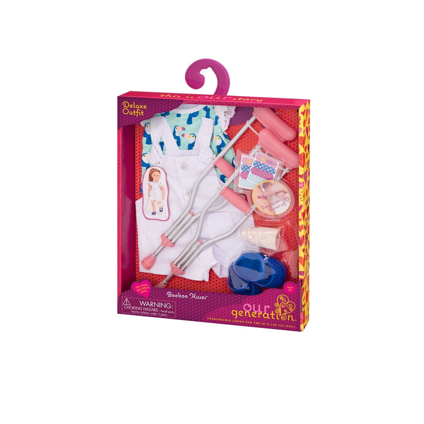 Our Generation BD30287 Booboo Kisses Doll Clothes, Various