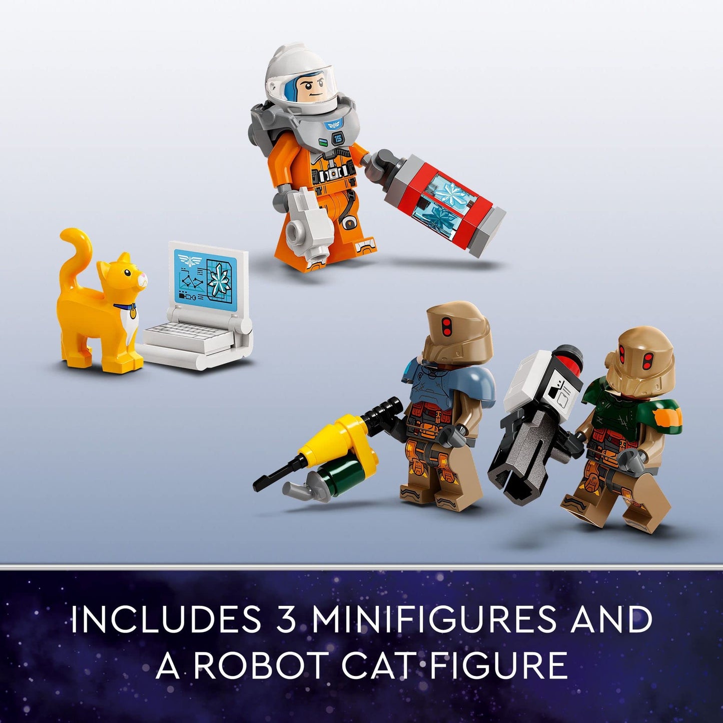 LEGO Disney Pixar's Lightyear XL-15 Spaceship 76832 Buildable Model - Outer Space Toy with Buzz Minifigure, Sox The Cat Figure, Movie Inspired Set for