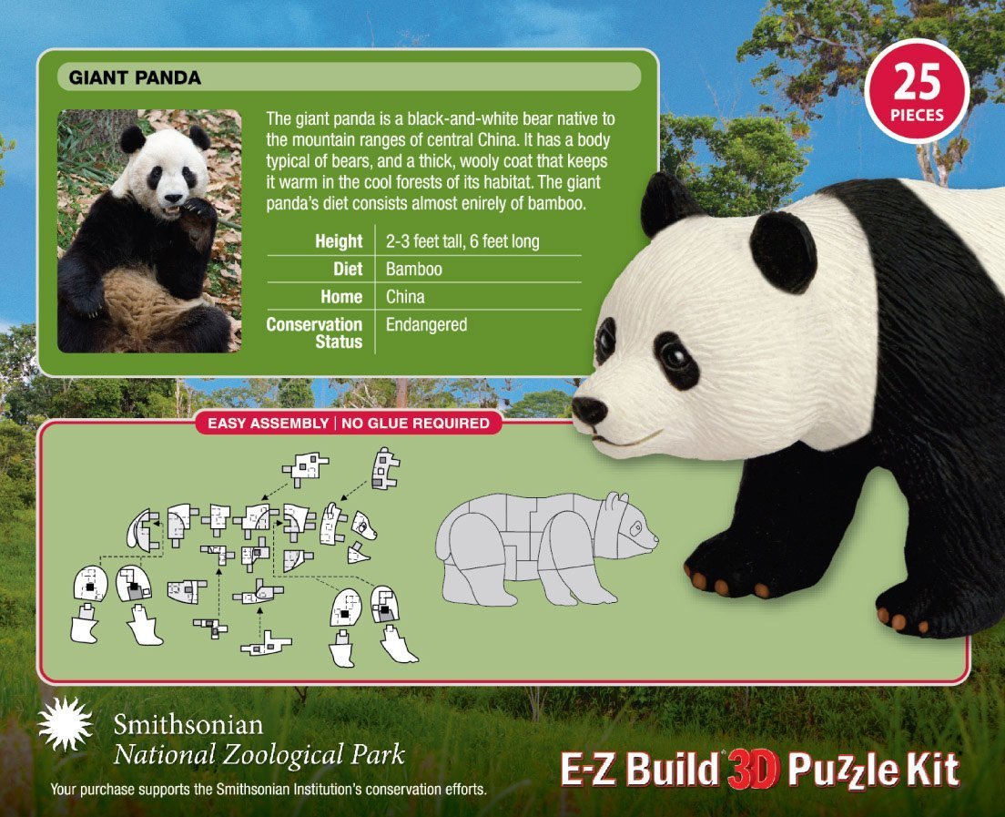 Smithsonian E-Z Build Puzzle - Giant Panda