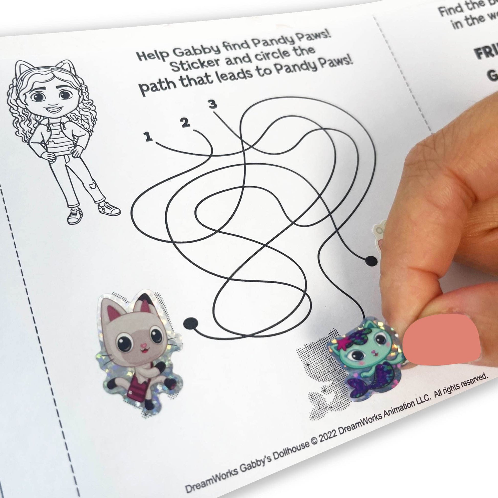 Tara Toys Gabby's Dollhouse My Own Creativity Set All-in-One Activity Kit with Coloring, Stickers & Crafts Fun Travel and Party Toy for Kids Ages 3+
