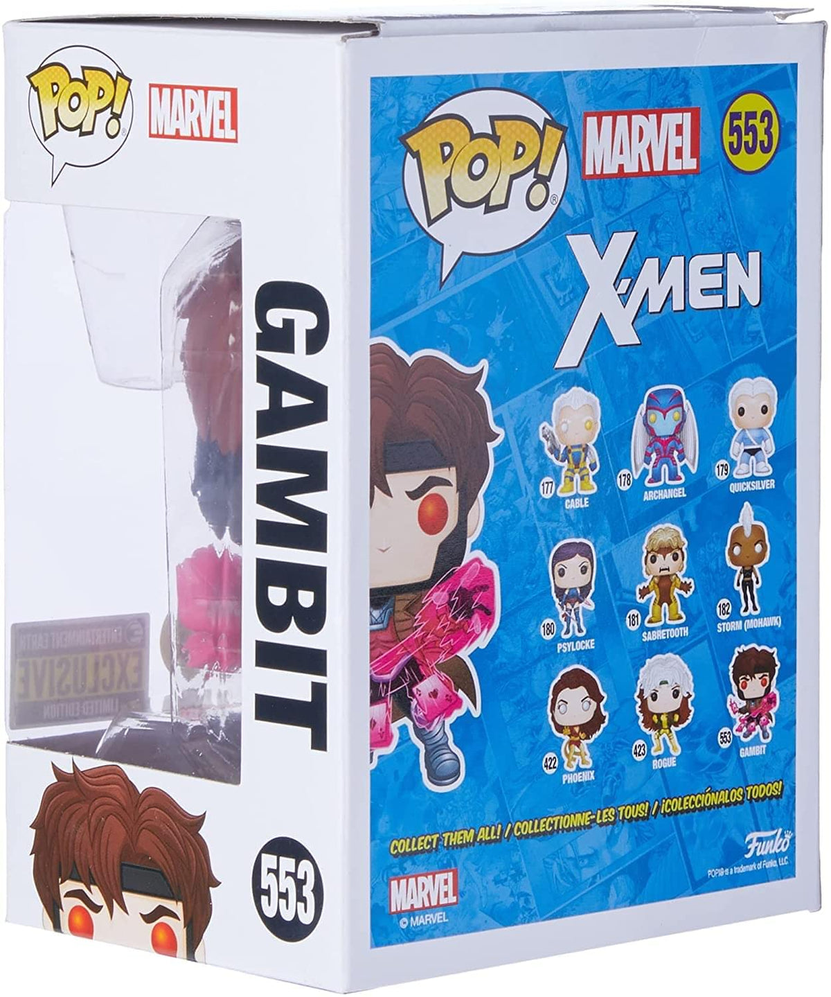 Marvel Funko POP Vinyl Figure | Glow in The Dark Gambit
