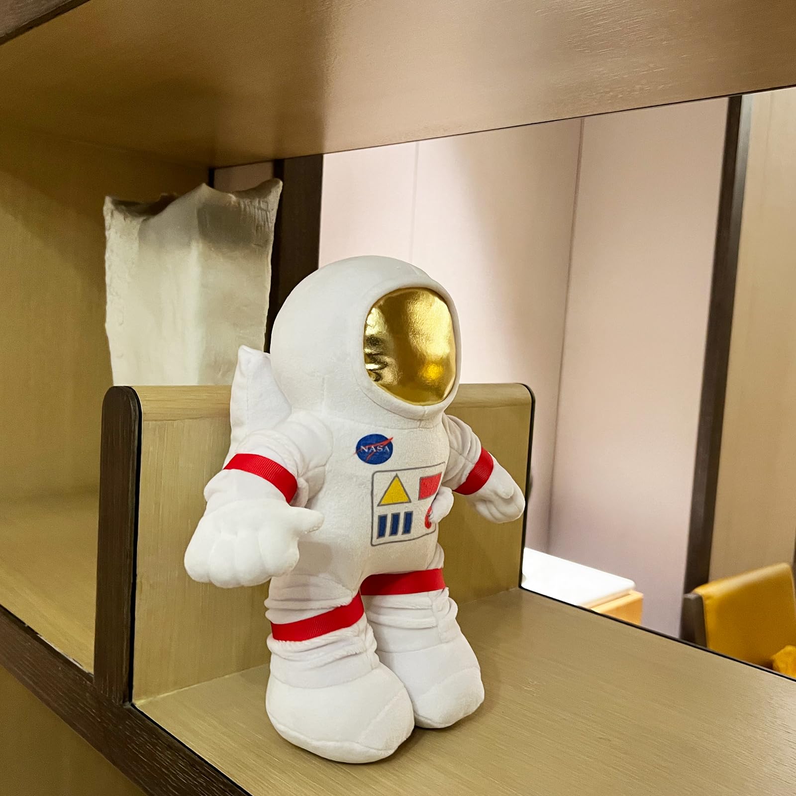 JoyAmigo Soft Astronaut Plush Outer Space Toys, Cuddly NASA Astronaut Stuffed Animal for Space-Themed Nursery/Room Decor, Gifts for Kids Toddlers 12”
