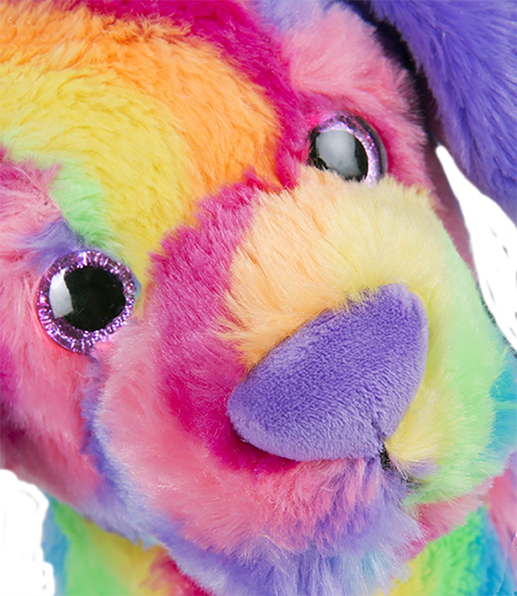 Cuddly Soft 8 inch Stuffed Rainbow Dog...We Stuff 'em...You Love 'em!