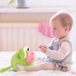 CAZOYEE Soft Frog Plushies Gifts for Girls Boys, Frog Snuggly Hugging Pillow, Cuddly Stuffed Animals Decoration,10"