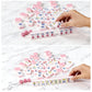 SJKHGU American Mahjong | 166 Premium 1.2-inch Ivory White Tiles | Complete Mahjong Game Set Pink