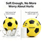 Chastep 8" Foam Soccer Training Ball Perfect for Child 3+ Play and Excercise Soft Kick - Practice and Backyard Play - Best for First-Time Yellow/Black