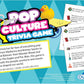 Outset Media Pop Culture Trivia Game - Party Game - Family Game - Travel Game - Fun and Easy to Play - 1200 Trivia Questions - For 2 or More Players