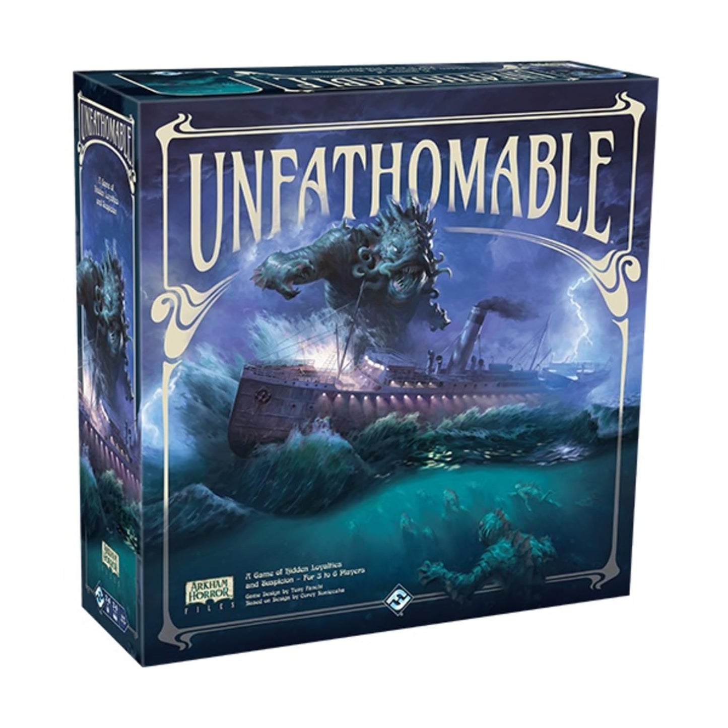 Unfathomable | Strategy Game for Teens and Adults | Arkham Horror | Hidden Traitor Board Game | Ages 14+ | 3-6 Players | Average Playtime 120-240