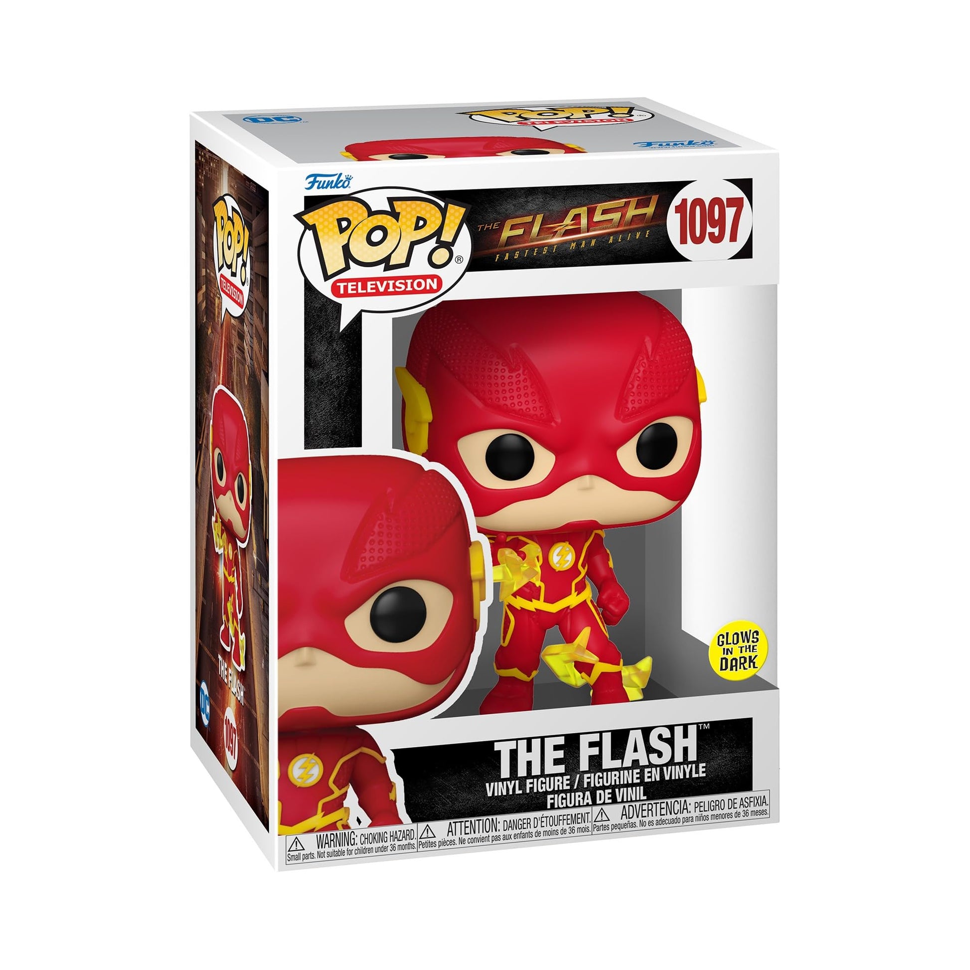 Funko Pop Collectible Toy Figure - The Flash - DC Comics - T-Shirt - Clothes with Collectable Vinyl Figure - Gift Idea - Toys and Short Sleeve Top for