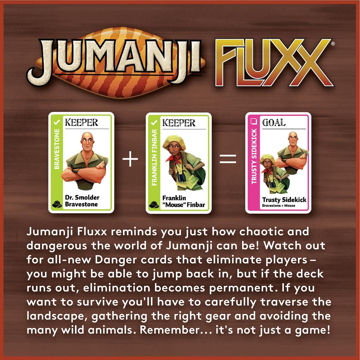 Looney Labs Jumanji Fluxx Card Game - Experience the Chaos of the Jumanji Jungle