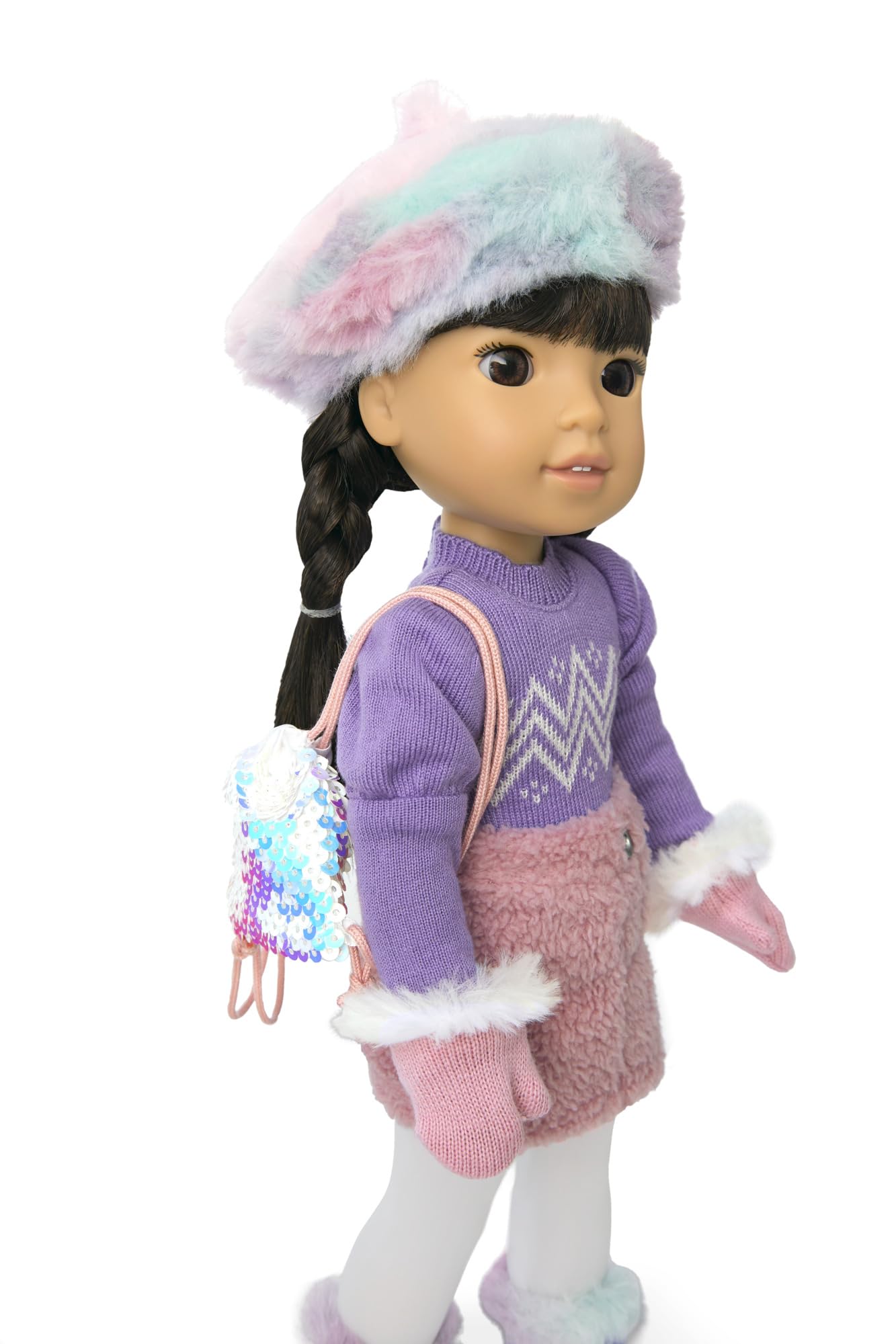 American Girl 14.5-inch Gwynn Doll Accessories with Beret and Backpack, For Ages 4+