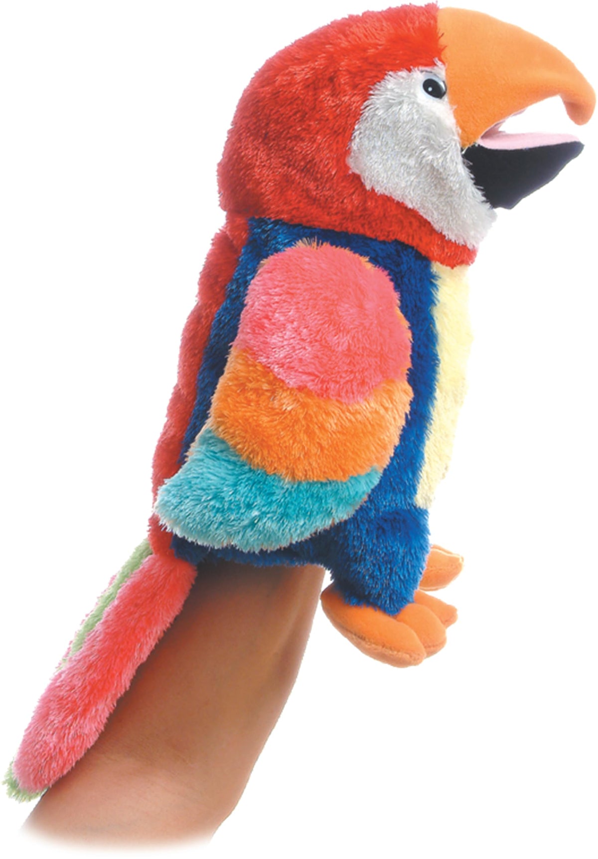 Aurora® Interactive Hand Puppet Petey™ Stuffed Animal - Storytelling Adventures - Playful Learning - Multicolor 12 Inches