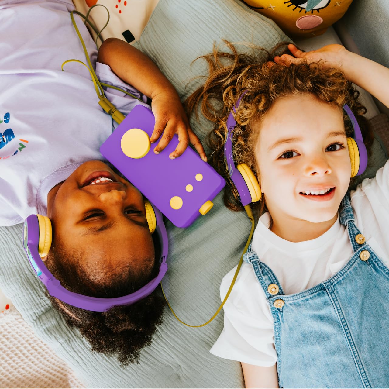 Lunii - Purple Headphones - Compatible with Ma Fabrique à Histoires - for Children from 3 to 8 Years Old