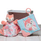 Mary Meyer Crinkle Teether Toy with Baby Paper and Squeaker, 6 x 6-Inches, Sweet n Sassy Fox