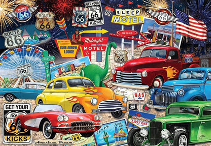 Crown Point Graphics Route 66 Jigsaw Puzzle, 1000 Piece