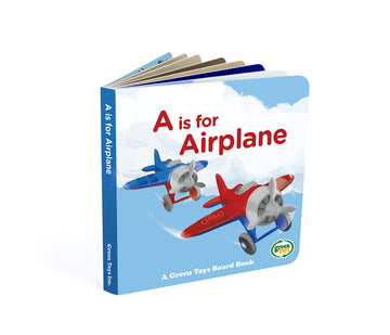 Green Toys Airplane & Board Book (color may vary)
