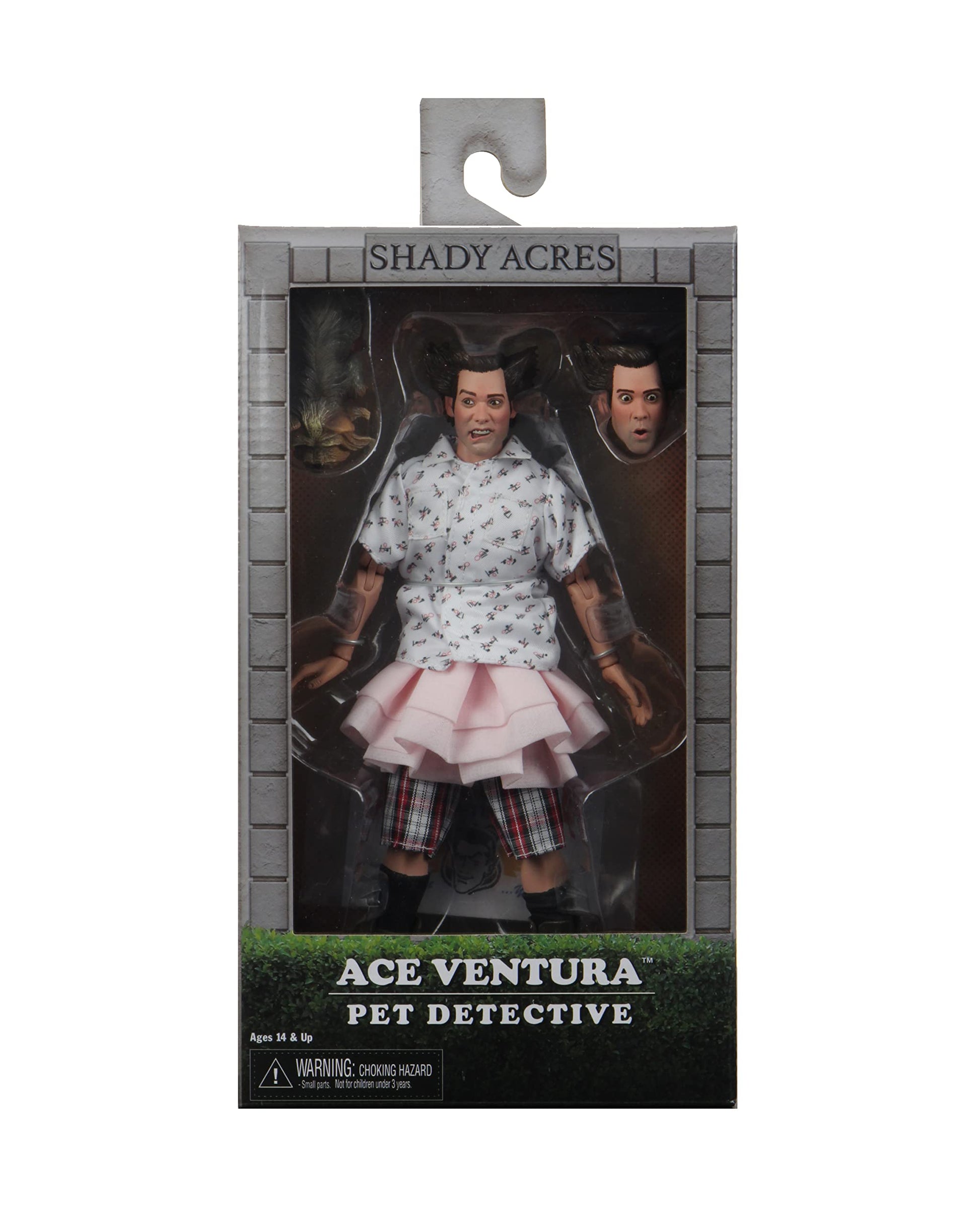 NECA ACE Ventura PET Detective Shady Acres ACE 8" Retro Action Figure
