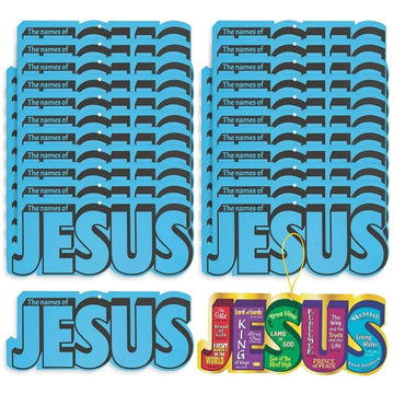 Fun Express Scratch 'N Reveal Names of Jesus - Interactive Craft Activity for Kids - Perfect for VBS Vacation Bible School Supplies Educational