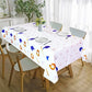 Inspireyee 4 Pack Baseball Themed Tablecloth, Disposable Plastic Table Cover Party Decorations, 51” x 86” Rectangle Table Cloth for Baseball or Sports