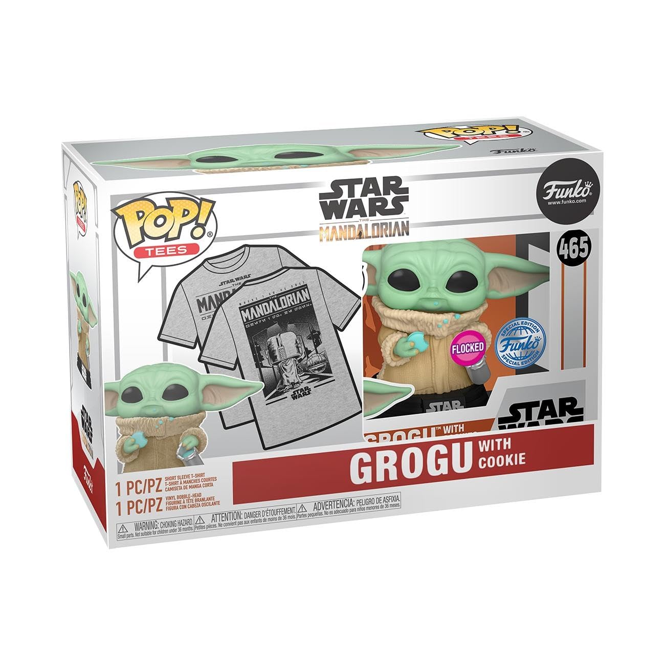 Funko Pop! & Tee: The Mandalorian - Grogu with Cookies - XL