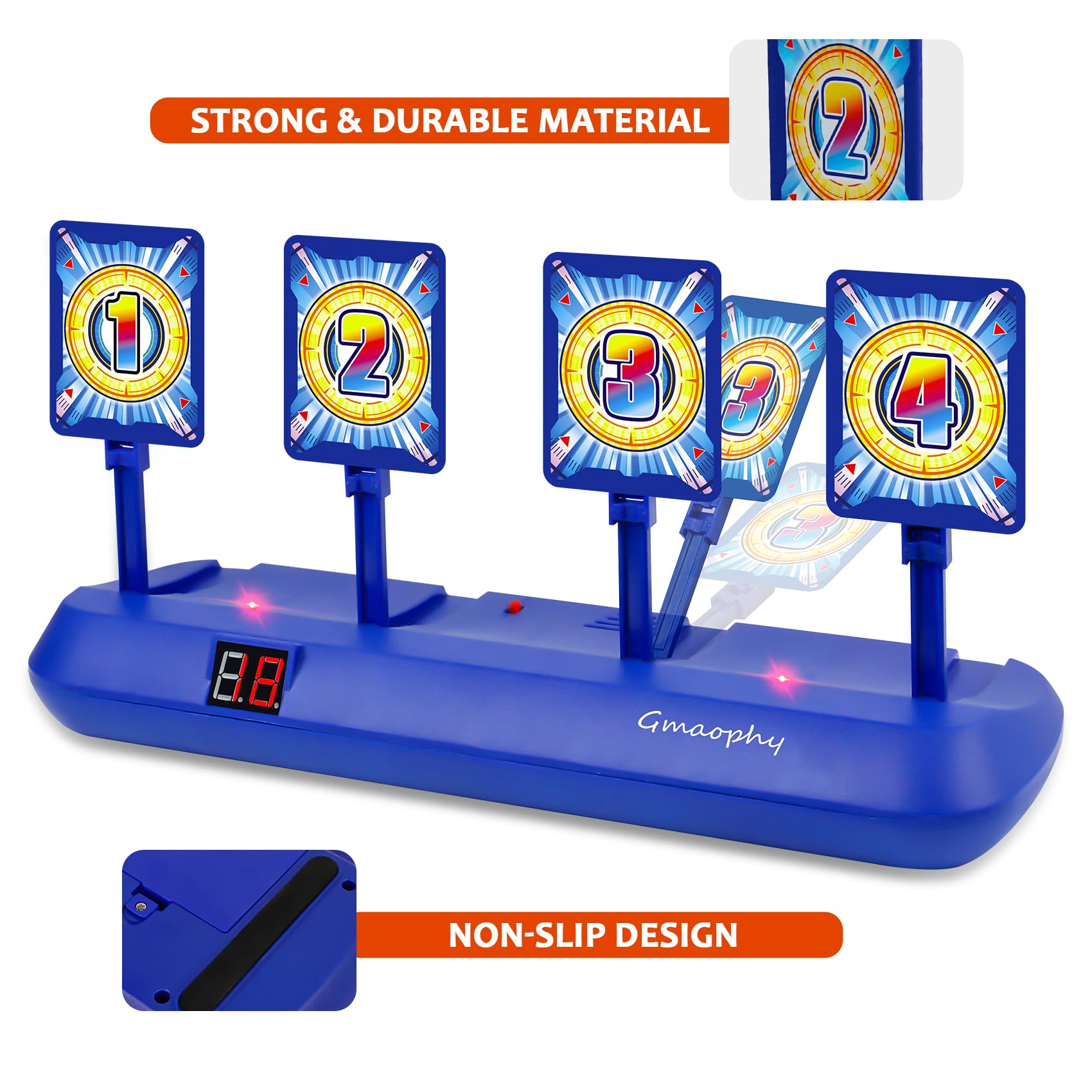 Digital Shooting Targets with Foam Dart Toy Blaster for Kids Shooting Games