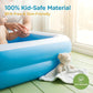Inflatable Kiddie Pool, 128x85x45cm (50x33x18in) ,Thickened PVC Kids Blow Up Swimming Pool for Babies Toddlers, Wading Pool Indoor Outdoor Garden