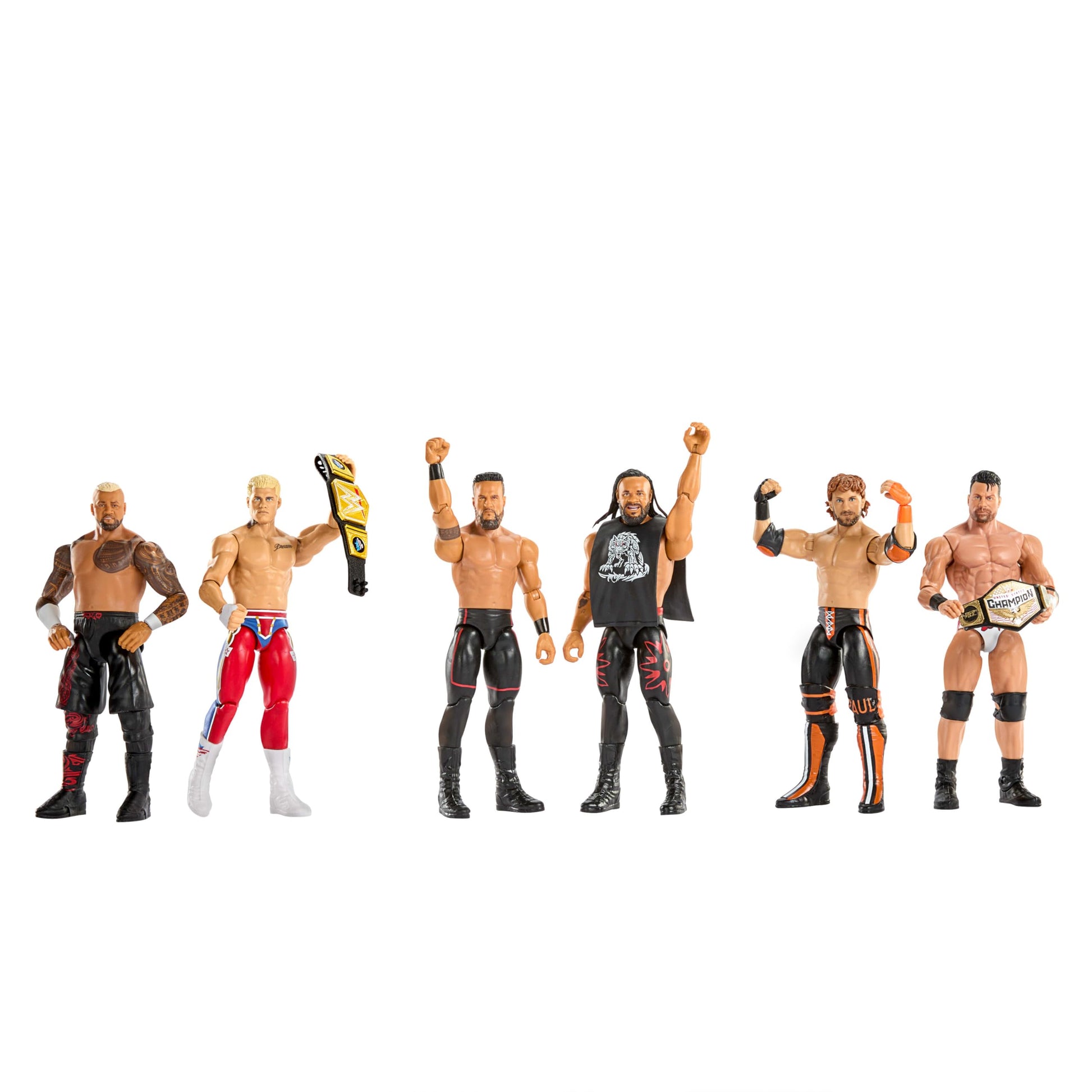 Mattel WWE Main Event Showdown Action Figures 2-Pack with Accessory, Series #24 LA Knight vs Logan Paul Collectible Set, 6-inch