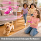 QUANA Rc Helicopter, Pink Remote Control Helicopter for Kids Girls Ages 8+