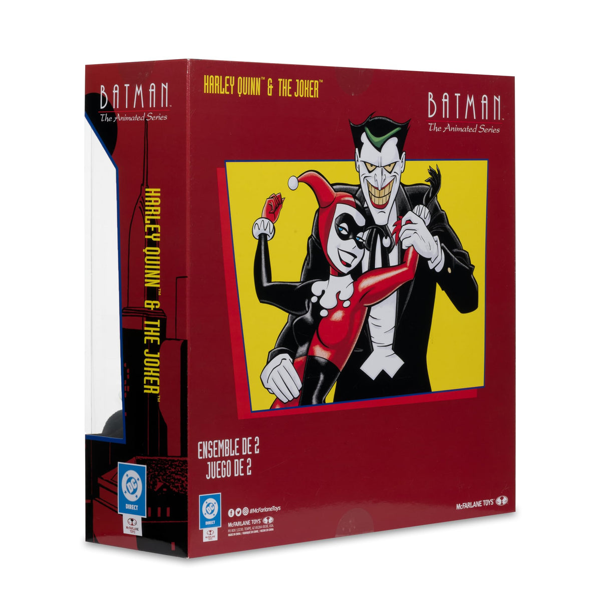 McFarlane Toys - Batman: The Animated Series Harley Quinn and The Joker (Mad Love 2 Pack) 6in Action Figures Gold Label