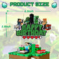 Pixel Craft Gamer Birthday Cake Topper, Glitter Pixel Miner Style Happy Birthday Cake Toppers, Video Game Themed Cake Decorations for Boys & Girls