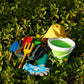 Kidz Gardening Set -Real Metal Gardening Tools Kit for Childrenz Includes Sturdy Shovel,Rake,Fork,Trowel,Kidz Garden Kit with Sun