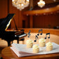 36 Pieces Musical Notes Cupcake Toppers, Black Glitter Rock Pop Music Theme Cupcake Picks Music Concert Theme Birthday Party Cake Decorations Supplies