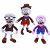 BASHERISE PVZ Plush Toys, 3 PCS Set: Purple, Newspaper Gray, Red Pants Cowboy Zombies Soft Plush Toys, Great Gift for Kids & Game Fans