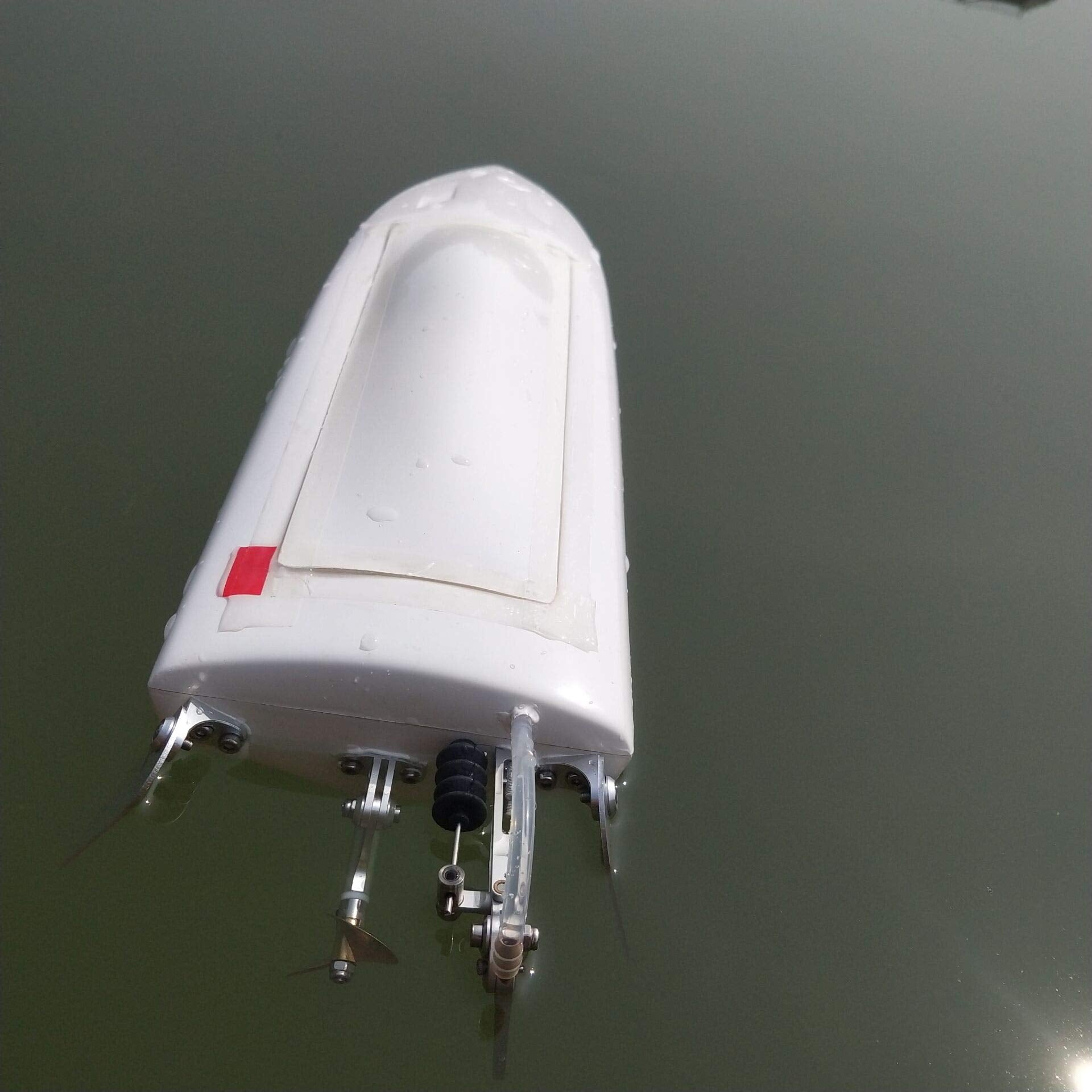 PerfectPlaza New Mono L400mm x 125mm Brushless Electric Boat Racing Fiberglass Mini Hull Body Shell