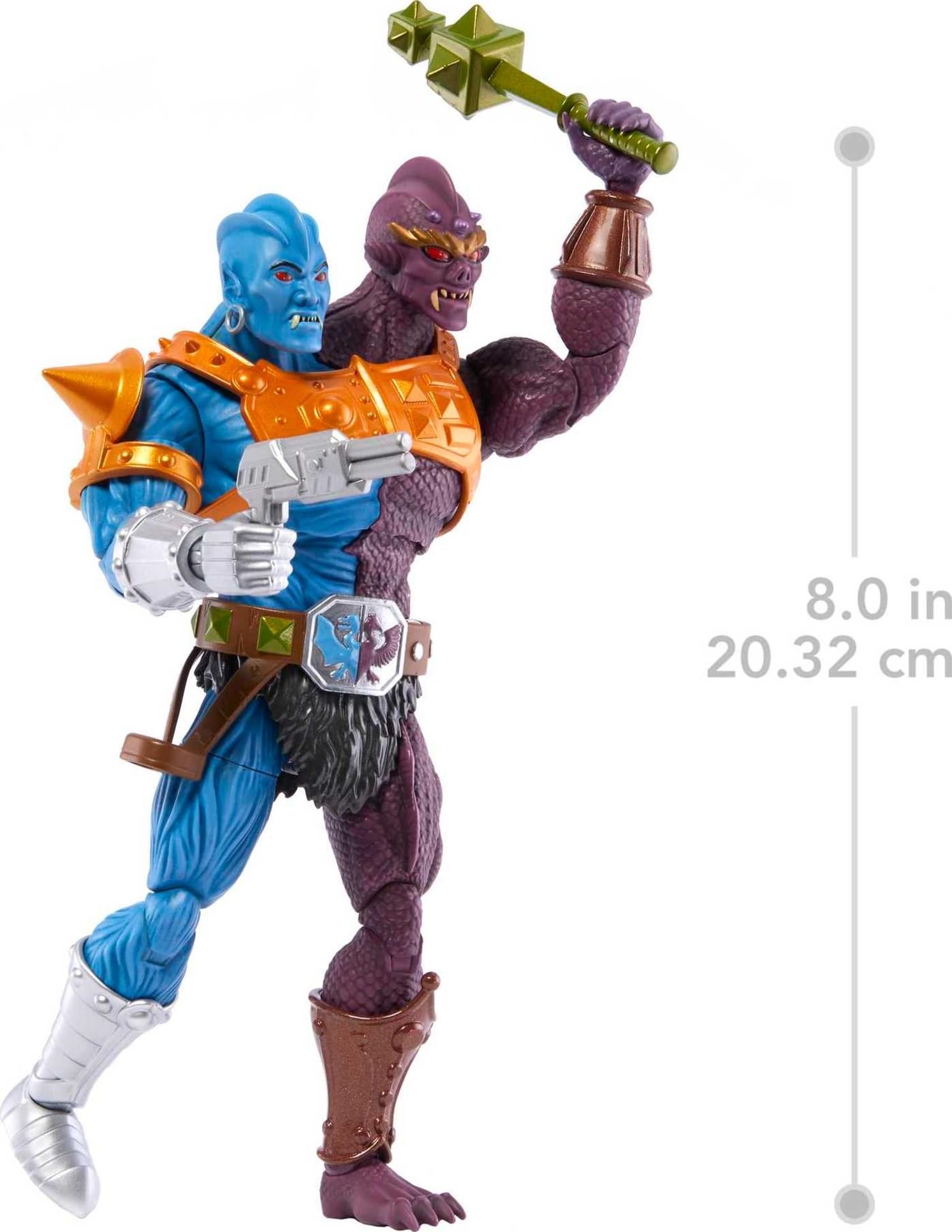 Masters of the Universe Masterverse Action Figure & Accessories, Two-Bad MOTU Collectible with Articulation & Swappable Parts, 7-inch