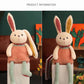 Ninqukico Plush Bunny -17'' Stuffed Animal Rabbit Pull-Out Ears and Legs, Cute Bunny Rabbit Soft Plushie Toy for Girls or Baby