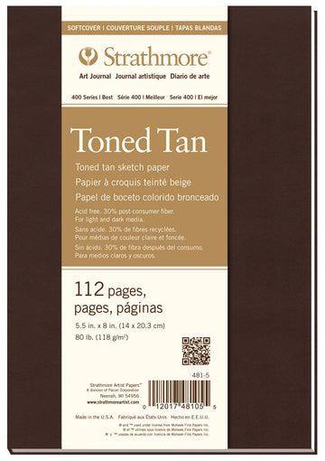 Strathmore 400 Toned Tan Softcover 5.5X8