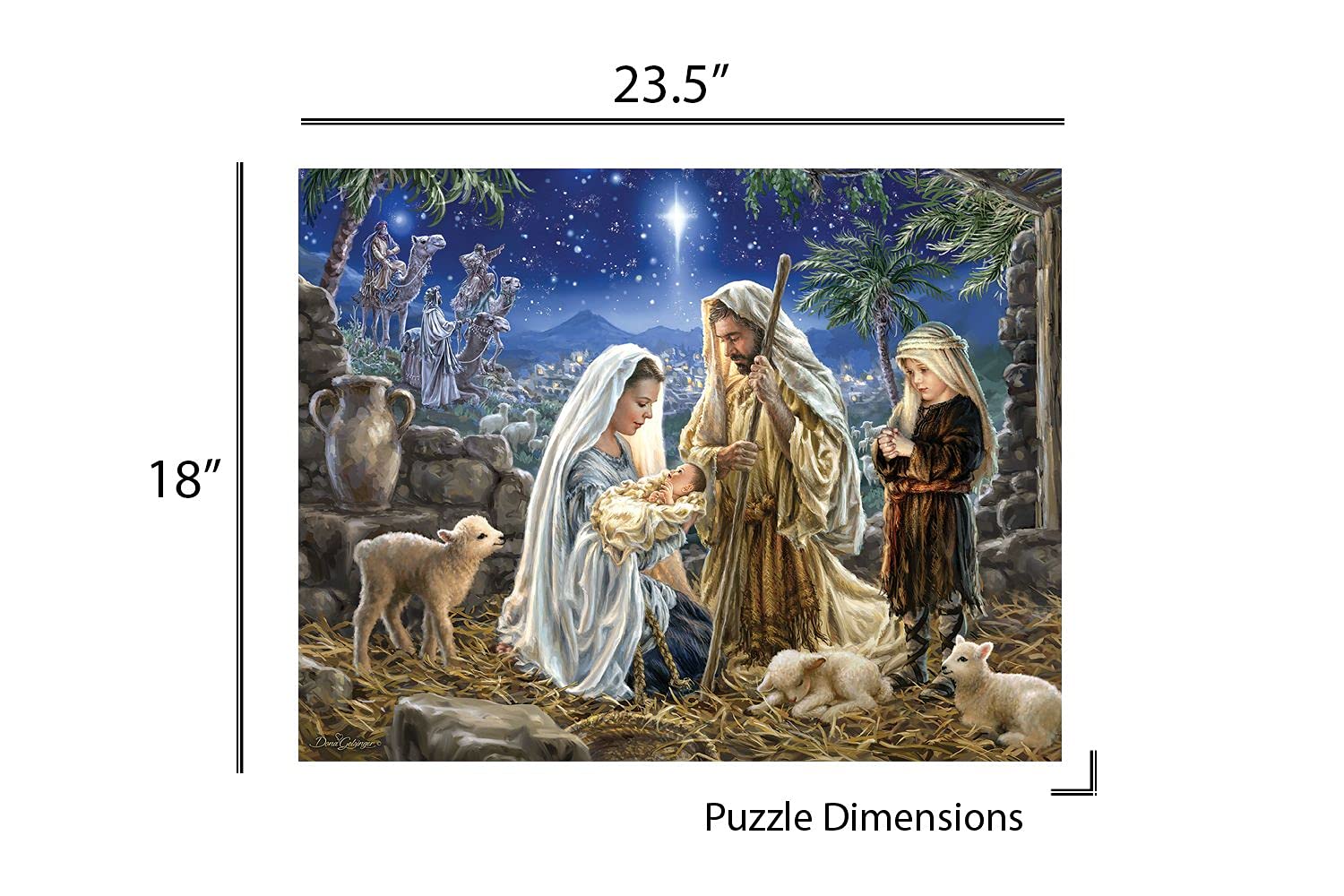 Springbok Let Us Adore Him 500 Piece Jigsaw Puzzle for Adults