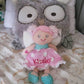 DIBSIES Personalized Hearts & Bows Snuggle Doll - 11 Inch