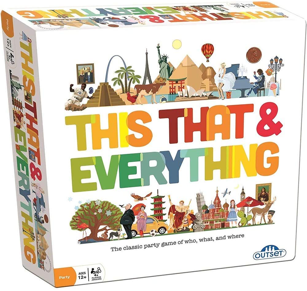 This that and Everything Party Game - Contains 100 Double-Sided Cards About Everything - Trivia Game for Kids Ages 12 and up by Outset