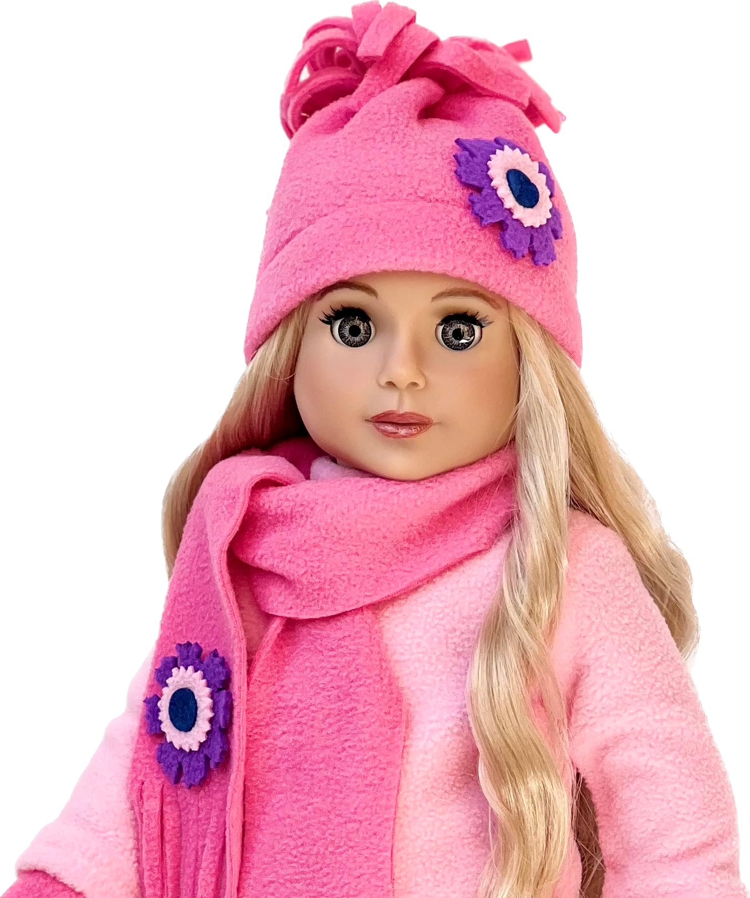 Hat and Scarf - Clothes Fits 18 Inch Doll (Doll Not Included)