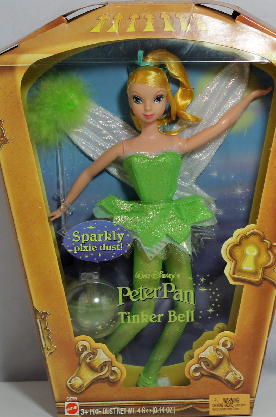 Mattel Walt Disney Peter Pan Tinkerbell 11.5" Doll