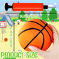 6Pcs 5Inch Mini Toy Basketballs,Colorful Rubber Inflatable Basketball with Pump for Toddlers Kids Pool,Basketball Hoop,Beach Sports Game,Party Favor
